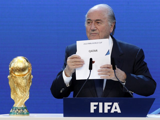 FIFA President Sepp Blatter announces Qatar as the host nation for the FIFA World Cup 2022, in Zurich December 2, 2010