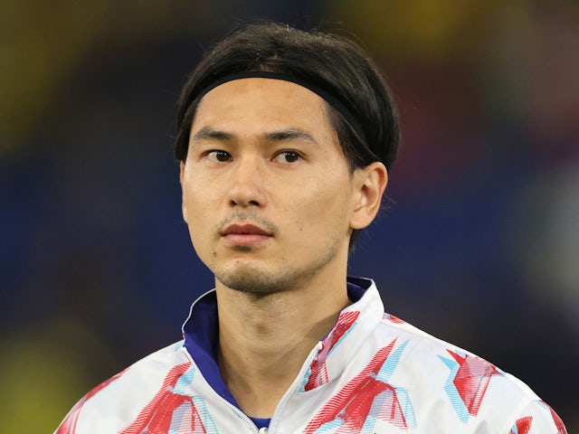 Takumi Minamino của Nhật Bản vào tháng 9 năm 2022
