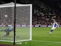 Blackburn Rovers' Ben Brereton Diaz scores a penalty against West Ham United on November 9, 2022