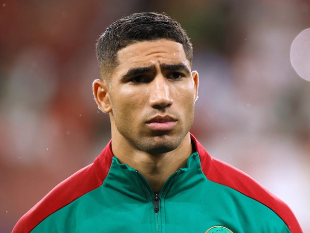 Akraf Hakimi de Marruecos en septiembre de 2022