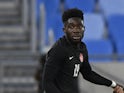 Alphonso Davies pictured for Canada in September 2022