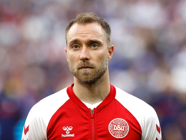 Denmark's Christian Eriksen in June 2022