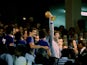 Italy's Dino Zoff lifts the World Cup trophy in 1982