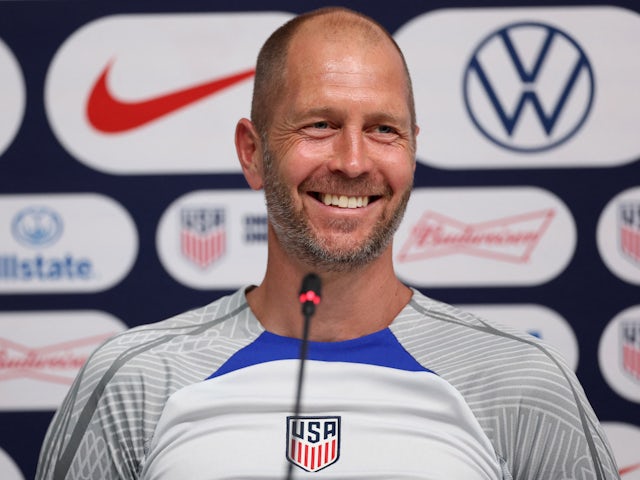 USA coach Gregg Berhalter during a press conference on November 14, 2022