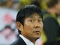 Japan coach Hajime Moriyasu before the match in September 2022