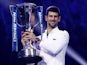 Novak Djokovic celebrates winning the ATP Finals on November 20, 2022