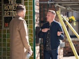 Laurence and Sean on Coronation Street on November 30, 2022