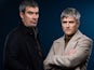 Jeff Hordley and Will Ash as Cain and Caleb in Emmerdale