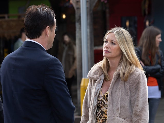 Tony and Diane on Hollyoaks on December 1, 2022