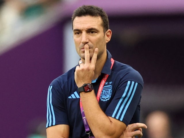 A photo of Argentine coach Lionel Scaloni on November 22, 2022