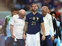 Lucas Hernandez goes off injured for France on November 22, 2022