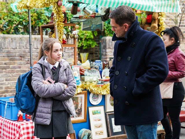 Amy and Jack on EastEnders on December 5, 2022