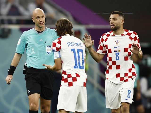 Croatia left perplexed by VAR decision against Belgium at the World Cup on December 1, 2022.