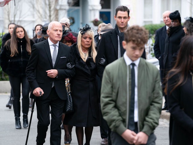 Colin, Sharon, Zack and Ricky on EastEnders on December 12, 2022