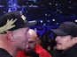 Tyson Fury confronting Oleksandr Usyk on December 3, 2022.
