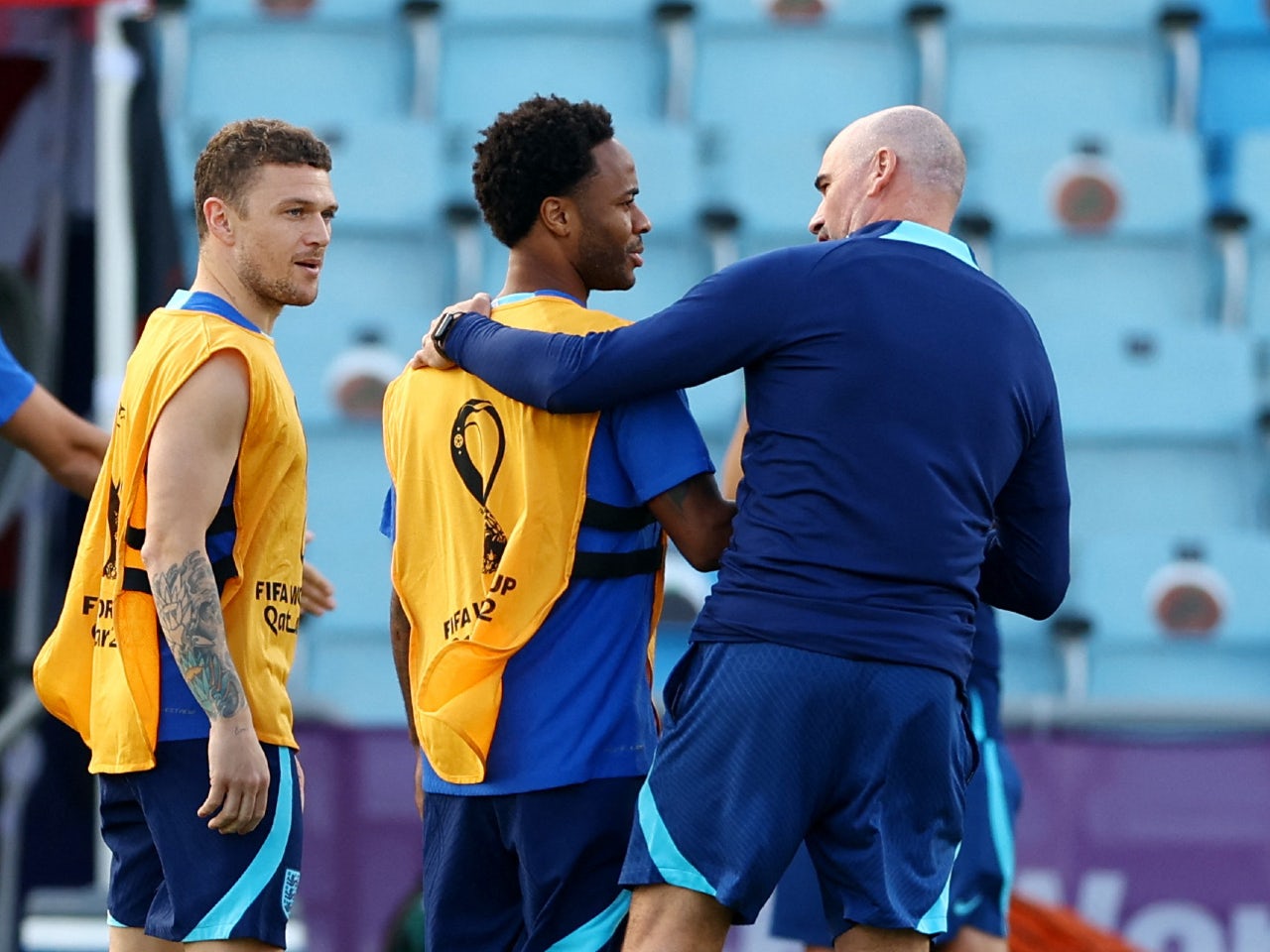 Raheem Sterling returns to England training ahead of France clash
