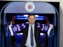 Rangers manager Michael Beale poses with a Rangers scarf on December 1, 2022