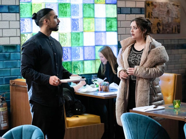 Ravi and Whitney on EastEnders on January 10, 2023