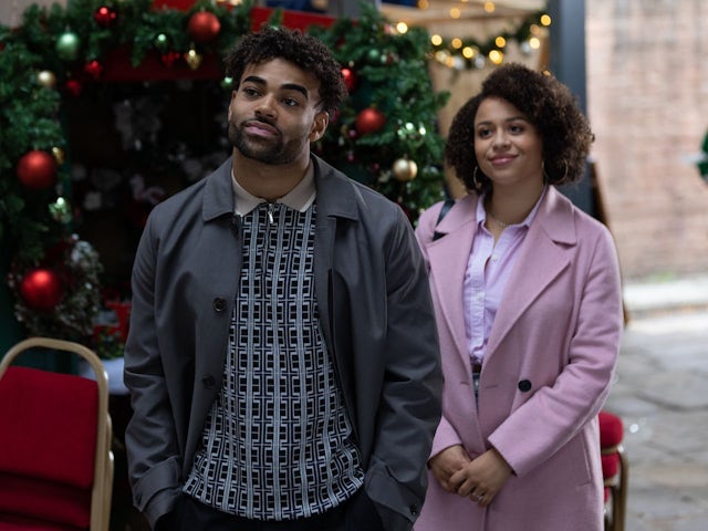 Prince and Olivia on Hollyoaks on December 6, 2022