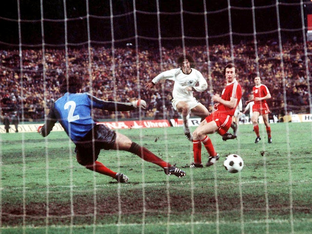 Gerd Muller scores for West Germany at the 1974 World Cup
