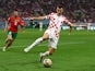 Ivan Perisic in action for Croatia on December 17, 2022