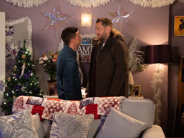 Todd and Laurence on Coronation Street on December 28, 2022