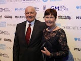 George Cohen and his wife Daphne before the London Football Awards 2017