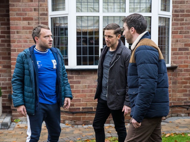Paul, Todd and Mike on Coronation Street on January 18, 2023