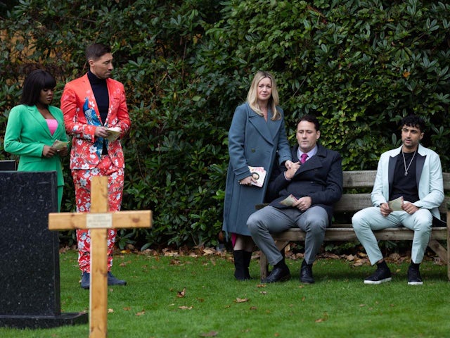 Verity's funeral on Hollyoaks on January 11, 2023