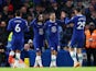 Chelsea players celebrate Mason Mount's goal against Bournemouth on December 27, 2022