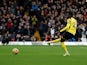 Watford's Ismaila Sarr has his shot saved from the penalty spot, November, 20, 2021