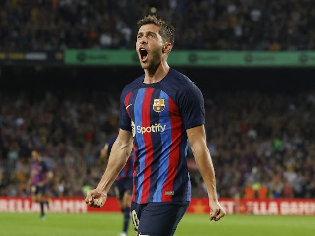 Barcelona midfielder Sergi Roberto on October 23, 2022