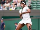 Venus Williams in action at Wimbledon in June 2021