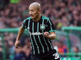 Celtic's Daizen Maeda in action on December 24, 2022