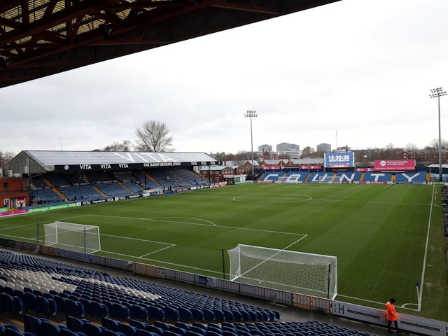 A general view of Stockport County's stadium Edgeley Park on January 8, 2023