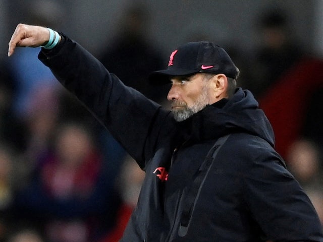Jurgen Klopp in charge of Liverpool in January 2023