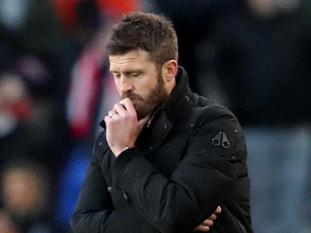 Middlesbrough manager Michael Carrick reacts on January 7, 2023