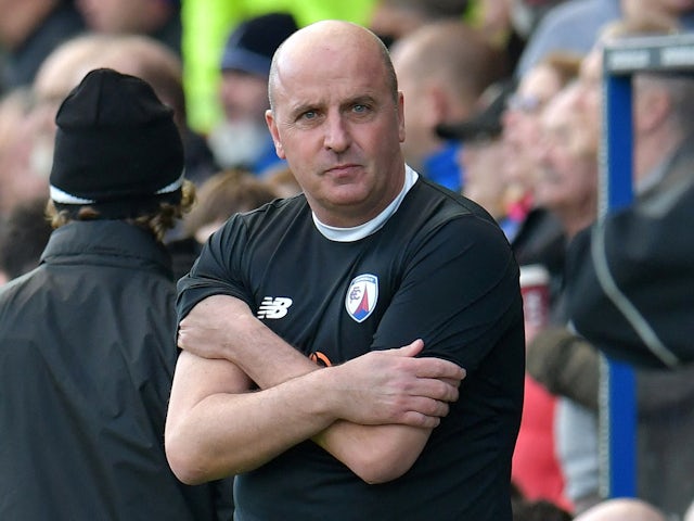 Chesterfield manager Paul Cook on January 7, 2023