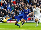 Cardiff City's Sheyi Ojo scores their second goal on January 8, 2023