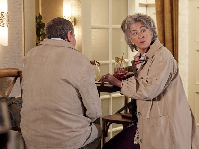 Roy and Evelyn on Coronation Street on January 25, 2023