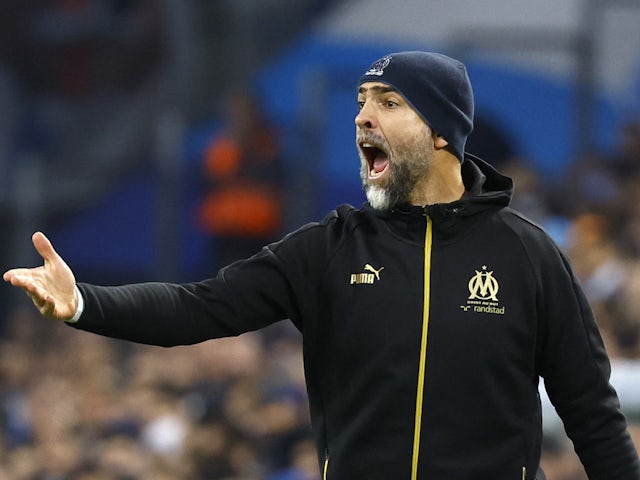 Marseille coach Igor Tudor reacts on January 14, 2023