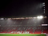 General view inside Manchester United's stadium Old Trafford before the match on January 10, 2023