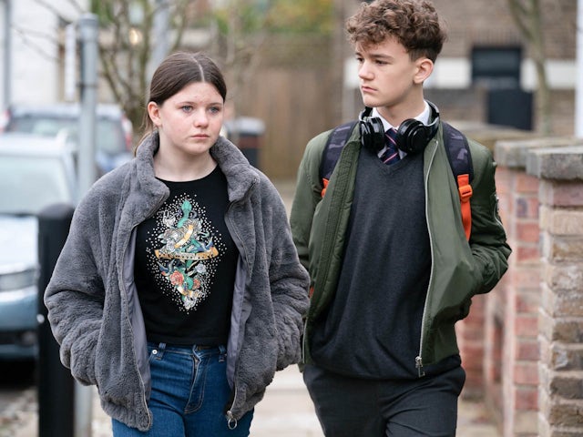 Lily and Ricky on EastEnders on January 24, 2023