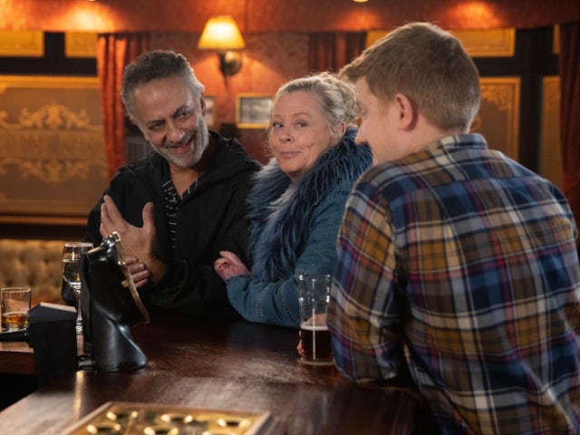 Dev, Bernie and Ches on Coronation Street on February 3, 2023