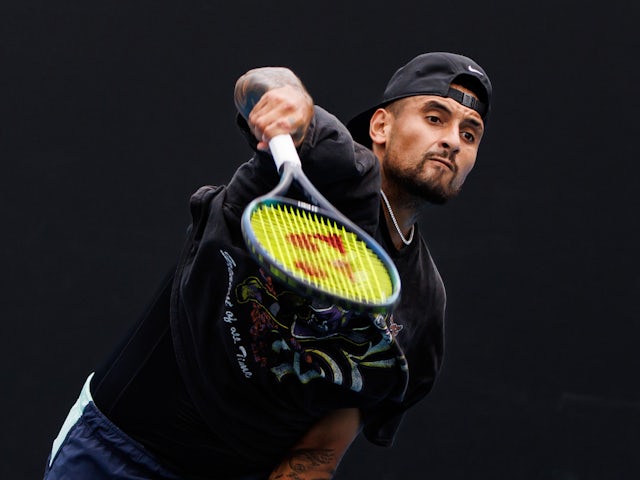 Nick Kyrgios pictured on January 16, 2023