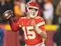 Patrick Mahomes in action for the Kansas City Chiefs on January 21, 2023