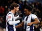 West Bromwich Albion's John Swift celebrates scoring against Chesterfield on January 17, 2023