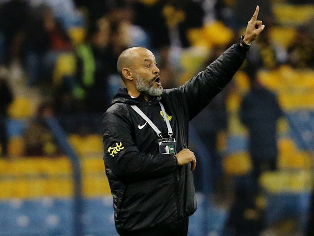 Al Ittihad coach Nuno Espirito Santo on January 26,