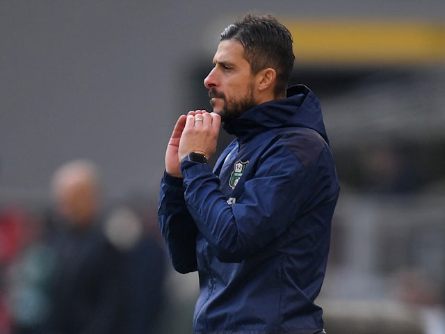 Sassuolo coach Alessio Dionisi on January 29, 2023