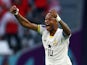 Ghana's Andre Ayew celebrate after Mohammed Salisu scores their first goal on November 28, 2022